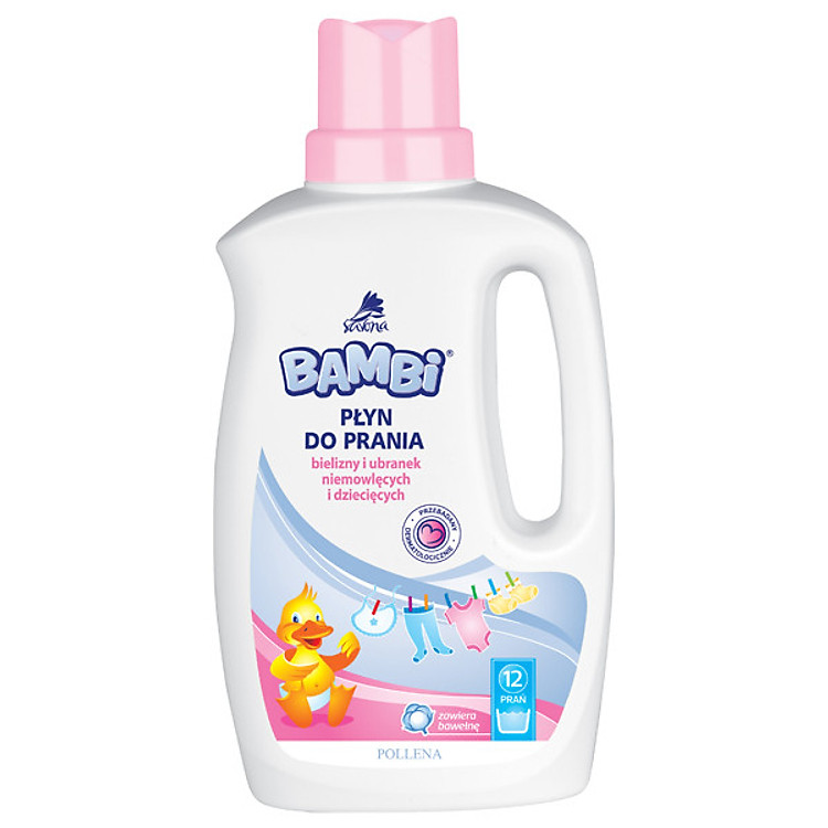 Nước Giặt Quần Áo Trẻ Sơ Sinh Và Trẻ Nhỏ Bambi Baby 1L Thương HIệu Châu Âu