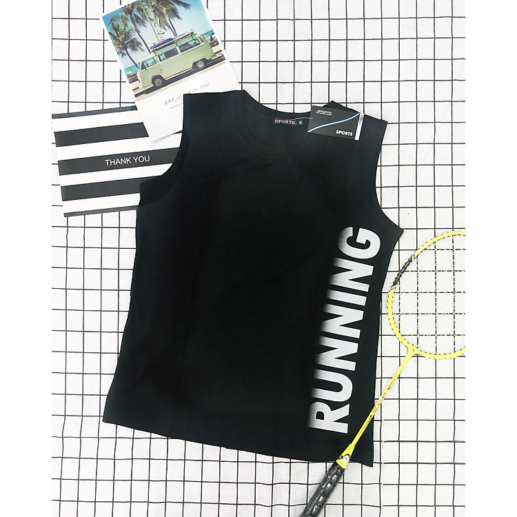 Áo Thun Nam Thể Thao Kiểu Sát Nách RUNNING