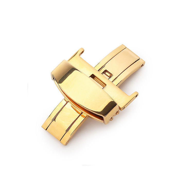 Khóa bướm đồng hồ ĐƠN thép không gỉ dùng cho dây da nhiều SIZE 14 16 18 20 22mm