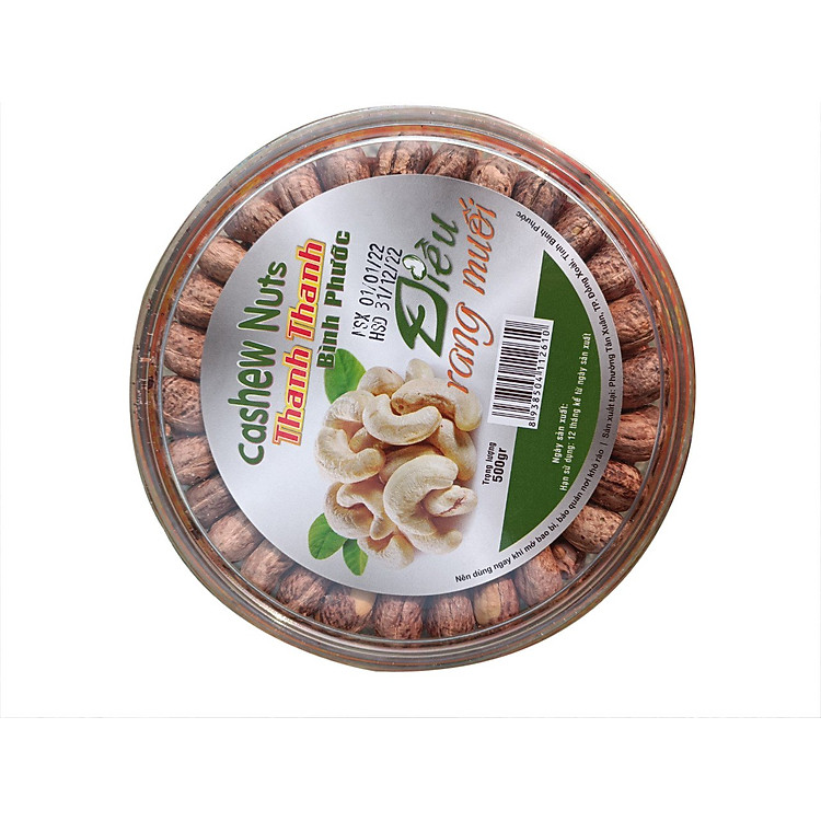 Hạt Điều Rang Muối Bình Phước Nguyên Hạt Size A Cồ Hàng Loại 1 (500Gr)