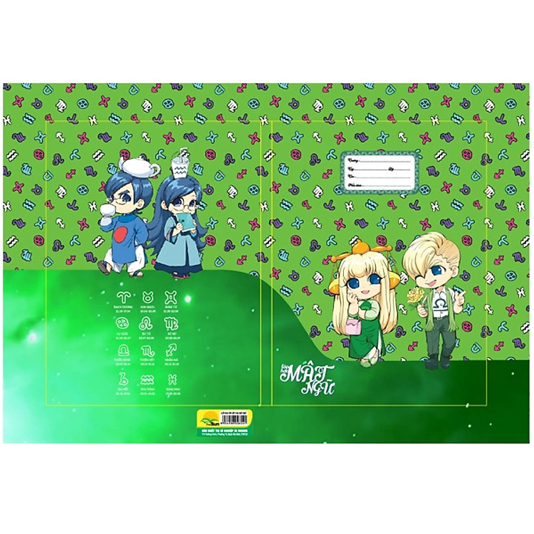 Bộ 2 Giấy Bao Tập Lớp Học Mật Ngữ (10 Tờ/xấp) - Mẫu 1