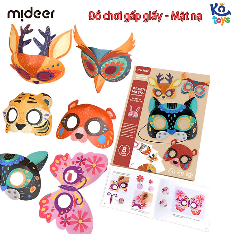 Tìm mua tại Avakids: Mideer Paper Masks - Đồ Chơi Gấp Giấy - Ngập tràn khuyến mãi
