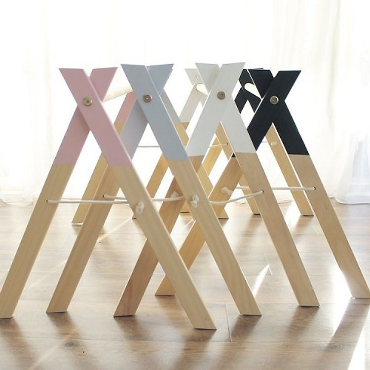 Kệ chữ A bằng gỗ cho bé(giao màu ngẫu nhiên)