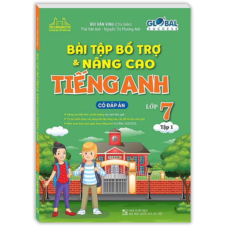 Sách GLOBAL SUCCESS Bài tập bổ trợ và nâng cao tiếng anh lớp 7 tập 1 (có đáp án)
