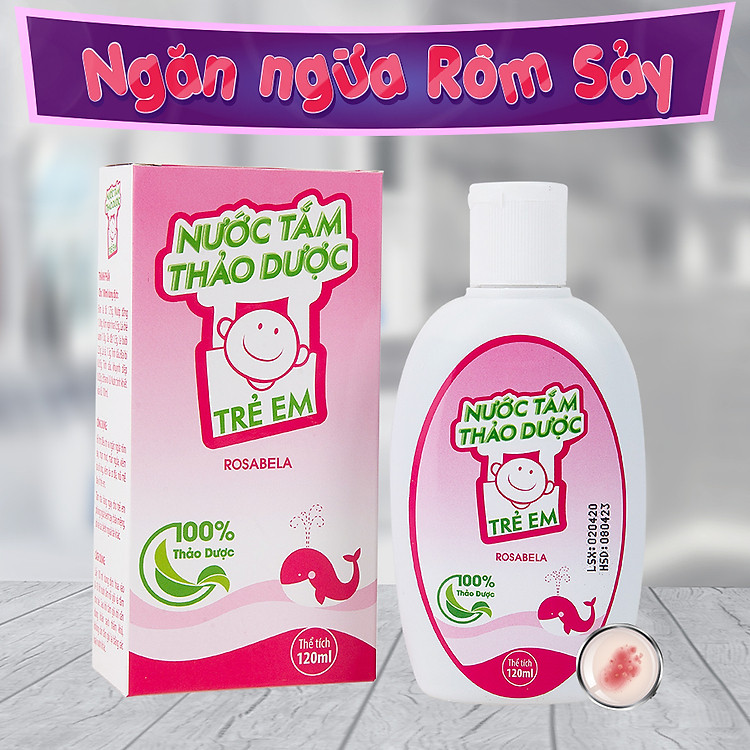 Nước Tắm Thảo Dược Trẻ Em Rosabela 120ml Chính hãng Ưu đãi - Hình ảnh 3