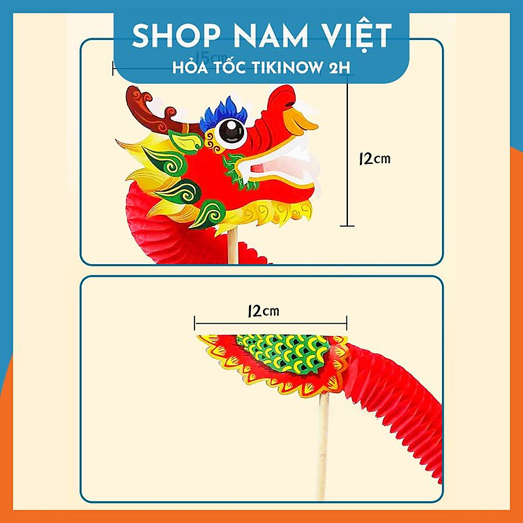 Rồng Giấy Trang Trí DIY Cỡ Lớn - Ảnh 5