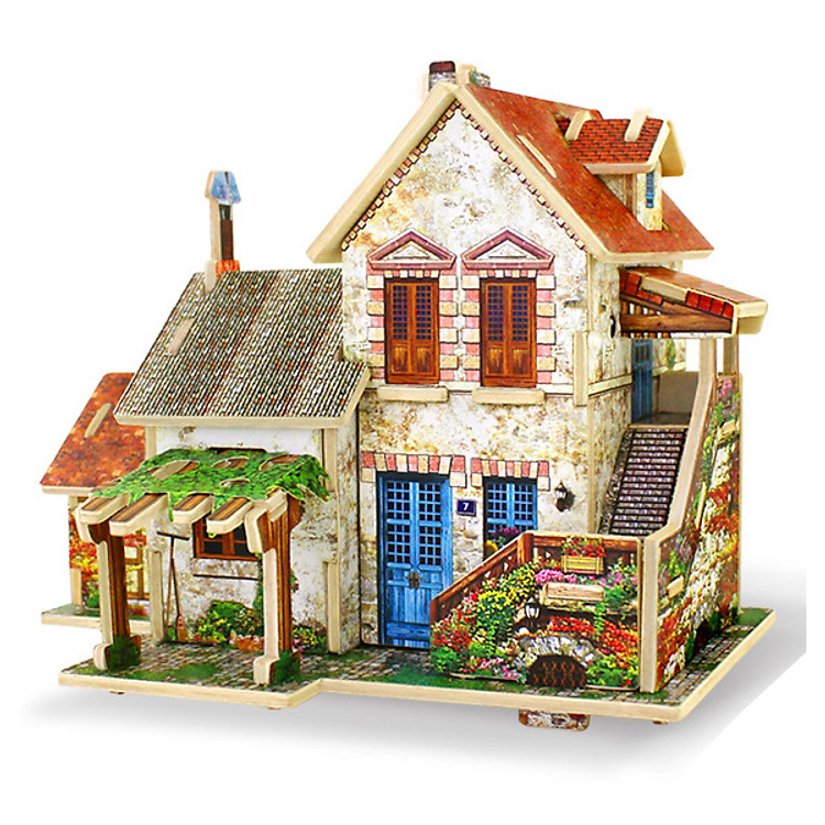 Mô hình nhà lắp ghép France Farm House F124