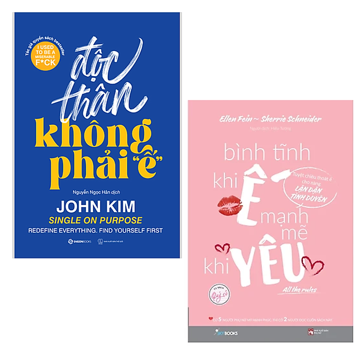 Combo 2Q Sách Tư Duy - Kĩ Năng Sống : Độc Thân Không Phải "Ế" + All The Rule - Bình Tĩnh Khi Ế, Mạnh Mẽ Khi Yêu
