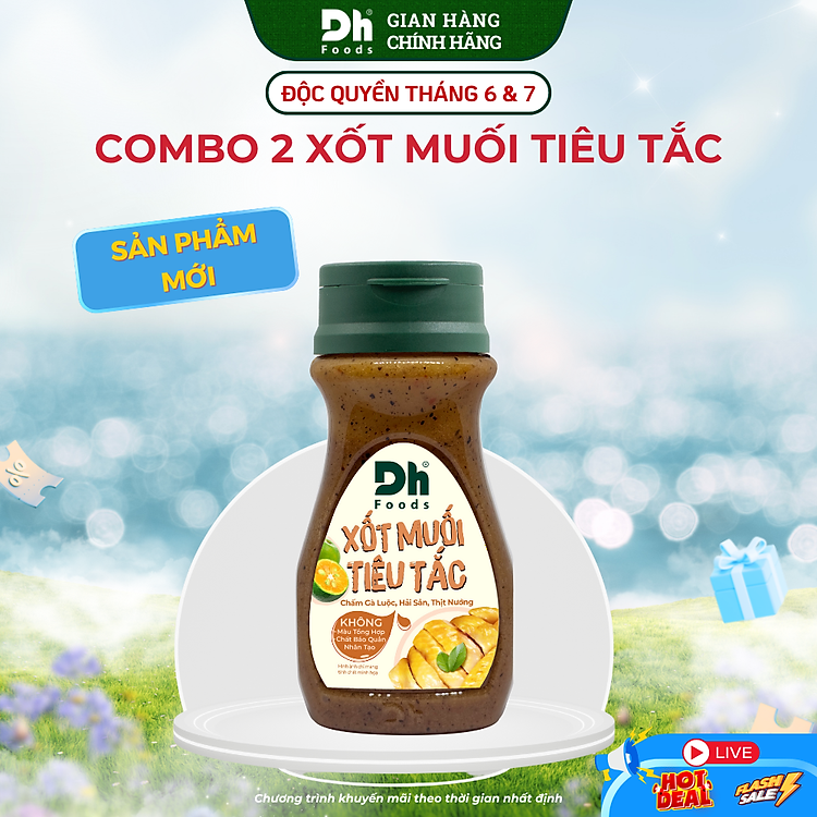 Xốt Muối Tiêu Tắc 120gr Nước Chấm Hải Sản, Thịt Nướng