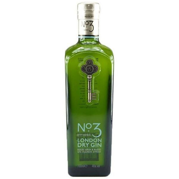 Rượu No.3 London Dry Gin 46% 1x0.7L