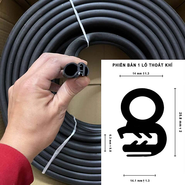 Gioăng cao su đen chất liệu ECPD Lõi thép nguyên bản cho xe ô tô thay thế cho gioăng cốp xe, cửa xe