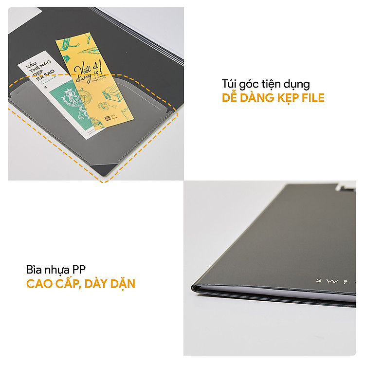 Bìa kẹp trình ký A4 AO+ (hồng) - Ảnh 4