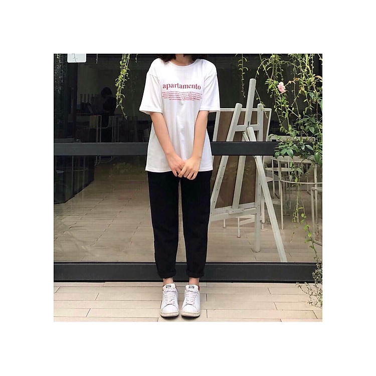 Quần Kaki Nữ Ống Suông Cá Tính