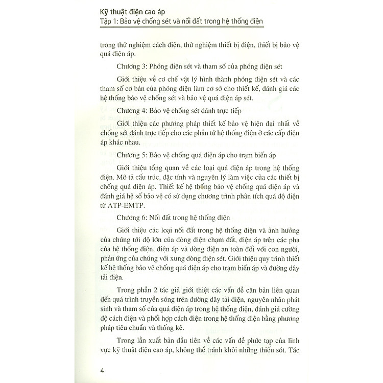 Kỹ Thuật Điện Cao Áp Tập 1 Bảo Vệ Chống Sét Và Nối Đất Trong Hệ Thống Điện - Ảnh 4