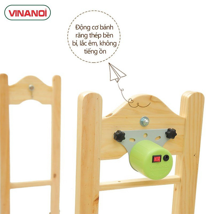 Nôi điện tự động VINANOI VNN201 Chính hãng Ưu đãi - Hình ảnh 3