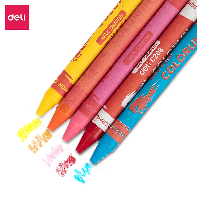 Bút Sáp Nến Deli (12 màu) - Ảnh 6