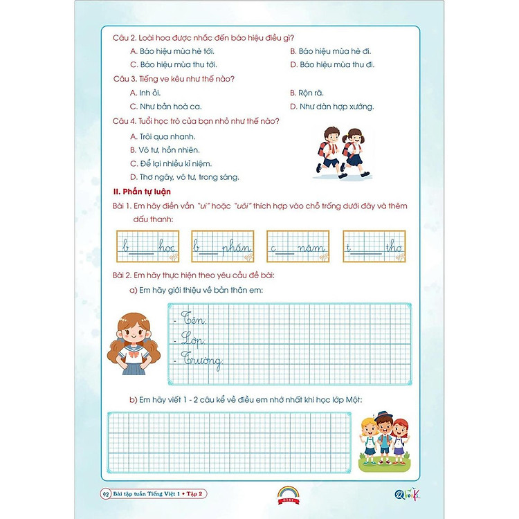 Bài Tập Tuần Tiếng Việt Lớp 1 - Cả Năm - Ảnh 3