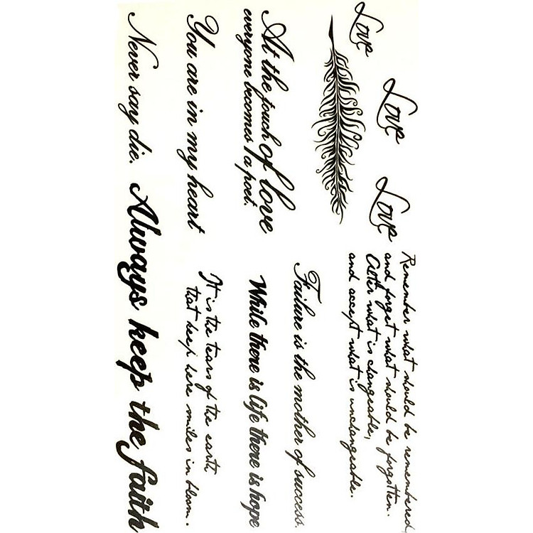 Hình Xăm Dán Chữ QSA053