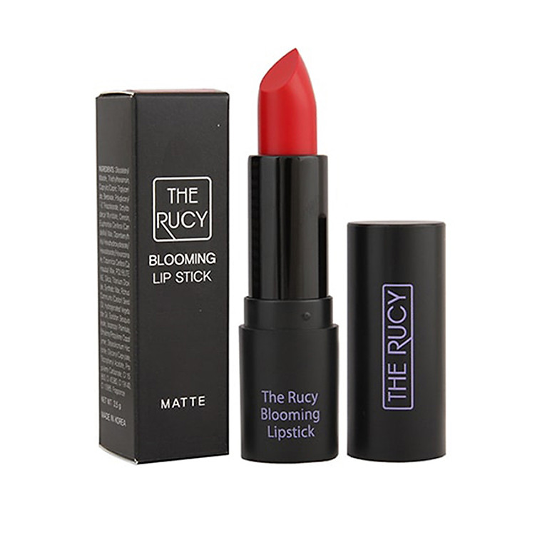 Son Lì Matte Bền Màu The Rucy Blooming Lipstick (3.5g) Tặng Băng đô mặt cười