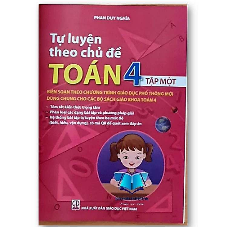 Sách - Tự luyện theo chủ đề Toán 4 ( Tập 1 + 2 ) (Biên soạn theo chương trình Giáo dục phổ thông mới)