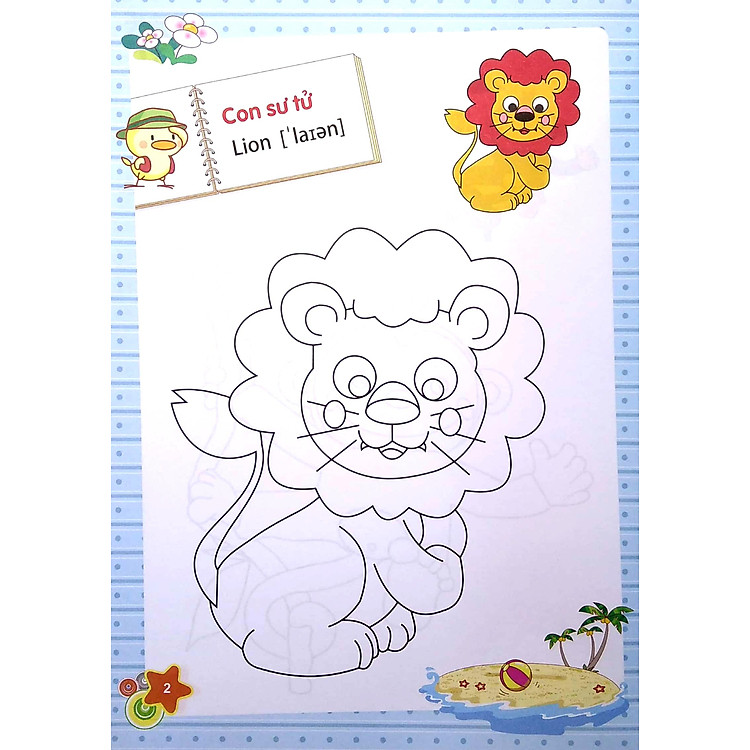 Dành Cho Trẻ Mầm Non - Tập Tô Màu Mẫu Giáo - Chủ Đề Động Vật (2022) - Ảnh 4