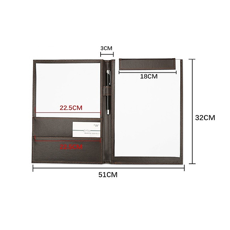 Bìa trình ký da đôi cao cấp - Ảnh 4