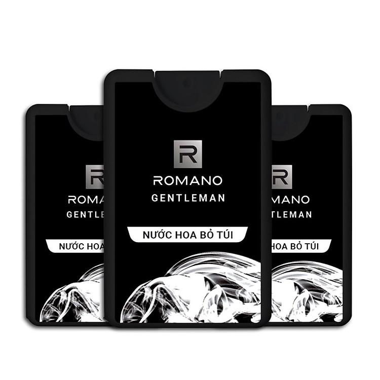 Combo 3 chai nước hoa bỏ túi Romano Gentleman 18ml*3