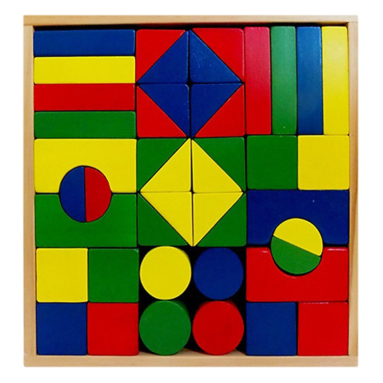 Bộ Xếp Hình 44 Chi Tiết Sơn Màu Minh Thành