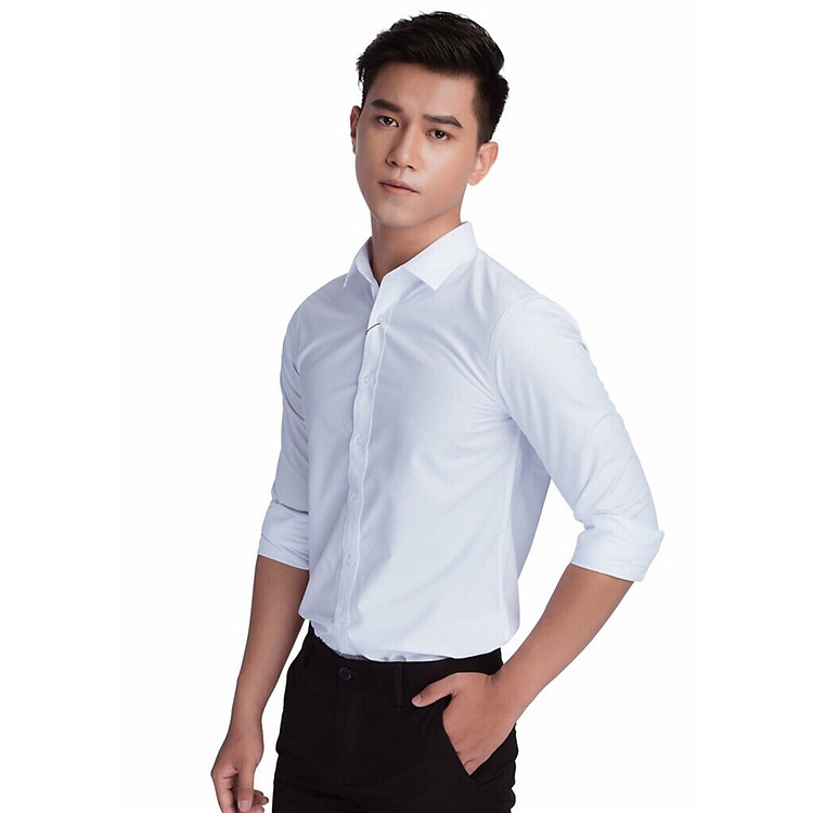 Áo Sơ Mi Nam Công Sở , Kiểu Dáng Thanh Lịch, Chất Liệu Cao Cấp