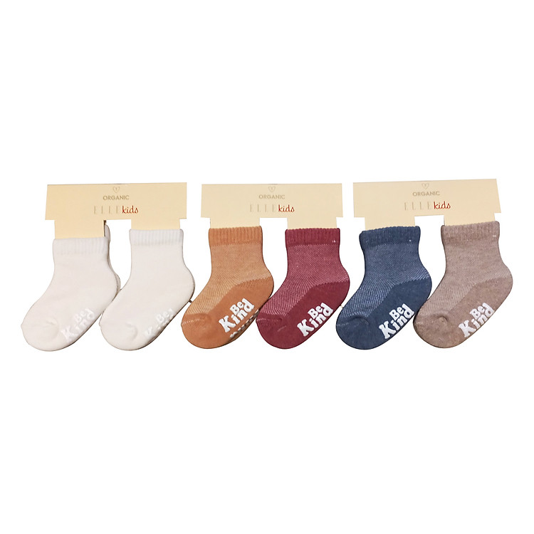 Set 2 đôi tất ORGANIC cho trẻ em ELLE Chính hãng Giá tốt