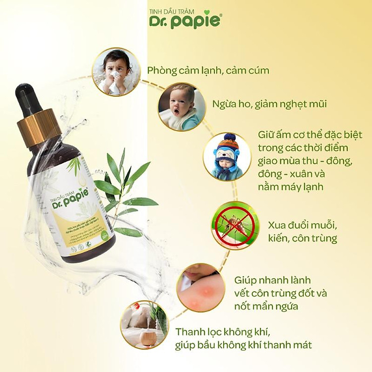 Tinh Dầu Tràm Gió Dr Papie 30ml Chính hãng Giá tốt - Hình ảnh 2