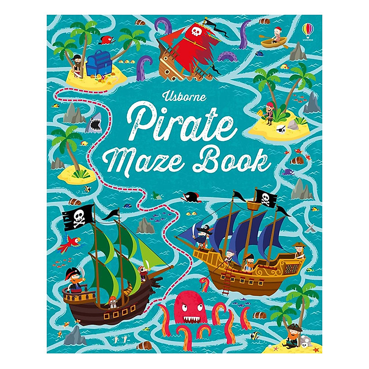 Sách Usborne Pirate Maze Book
