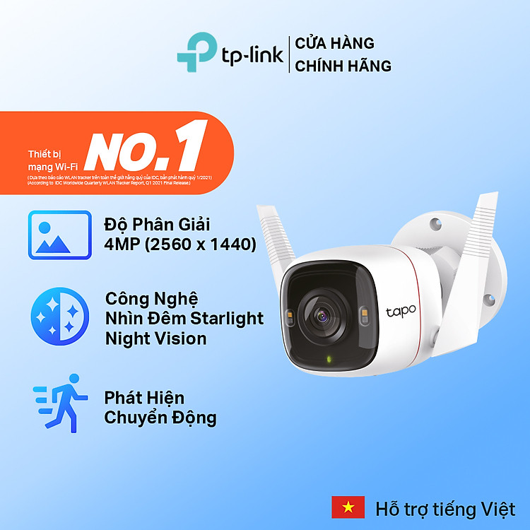 Camera WiFi Ngoài Trời TP-Link Tapo C320WS 4MP - Hàng Chính Hãng
