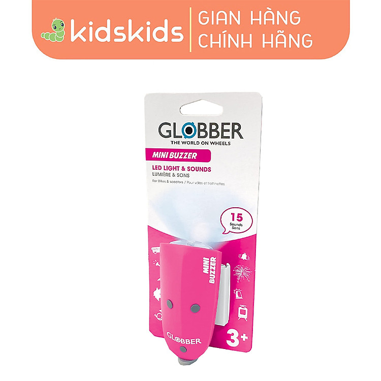 Bộ Tín Hiệu Còi Đèn Globber Mini Chính hãng Tiết kiệm
