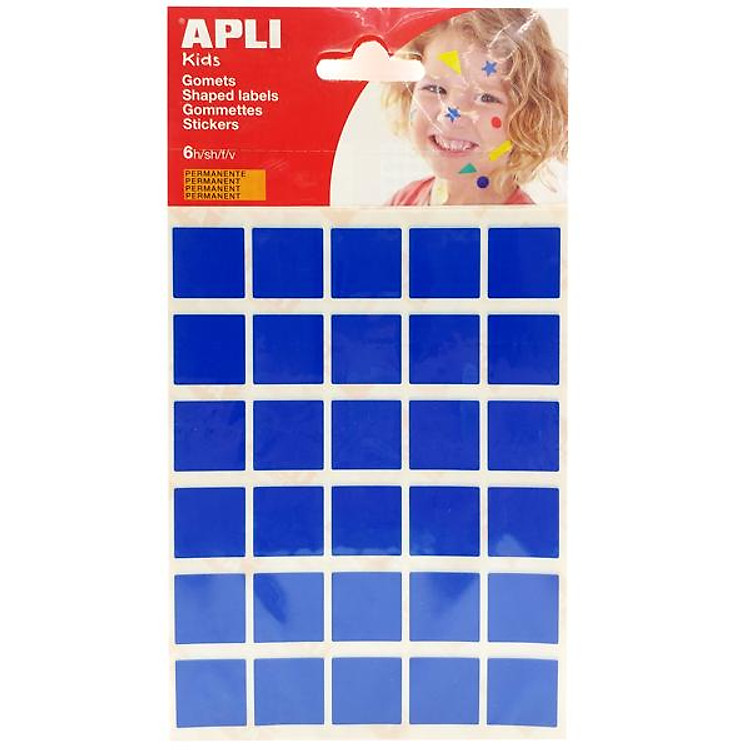 APLI Sticker Vuông Xanh Dương 20×20 (13236)