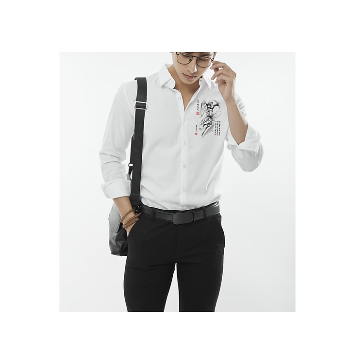 Art-202 ... Áo Sơ Mi Trắng Nam Thời Trang In Hình Attack On Titan Chất Vải Lụa Thái Cao Cấp Chống Nhăn Kết Hợp Dáng Body Hàn Quốc Cực Phong Cách Khi Đi Làm Đi Chơi Đều Mang Đến Sự Trẻ Trung Và Năng Động