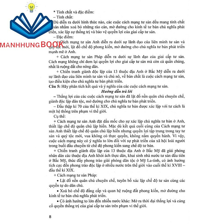 Trả lời Câu Hỏi Lịch Sử 11 - Tự Luận Và Trắc Nghiệm - Ảnh 7