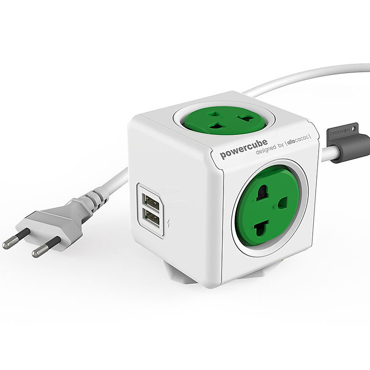 Ổ Cắm Điện Allocacoc PowerCube Extended USB 1.5M - Hàng Chính Hãng