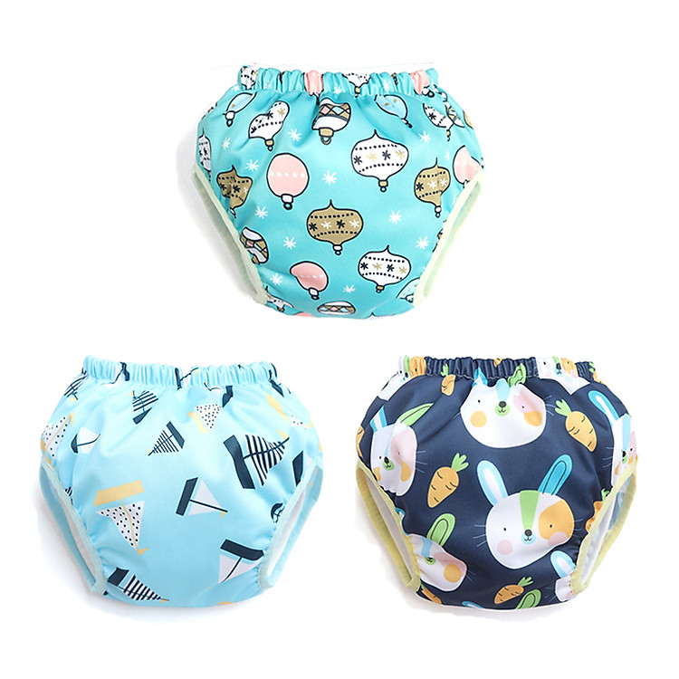 Combo 3 Quần bỏ bỉm Chống thấm BabyCute size S, M, L, XL, XXL - Giao mẫu ngẫu nhiên