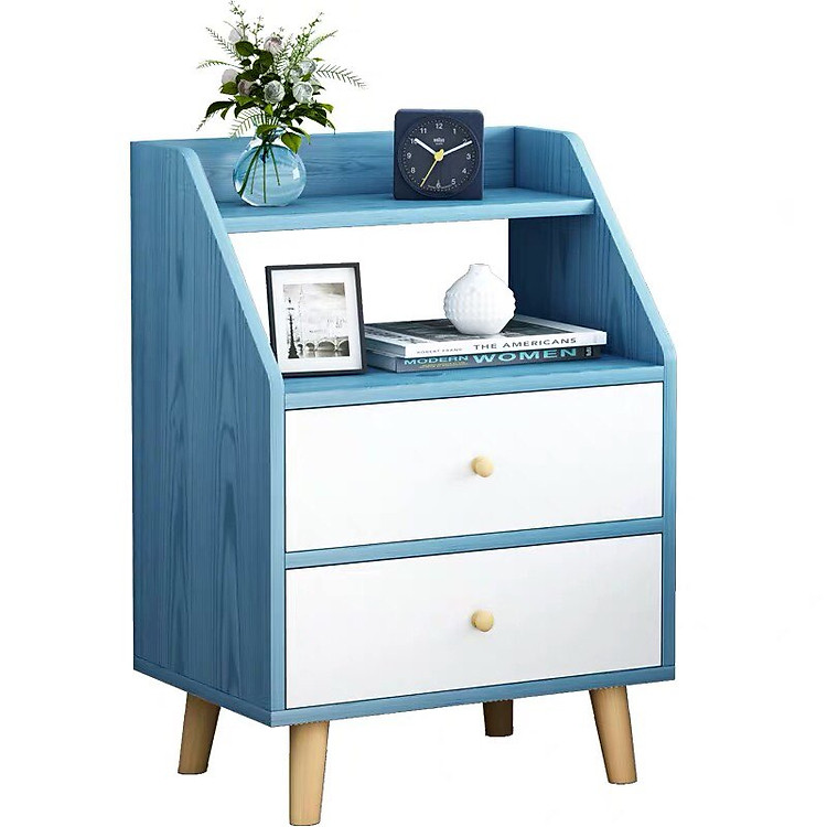 Kệ Tủ Đầu Giường Đẹp Mini FIVO Mã FT30 Phong Cách Châu Âu Sang Trọng, Gỗ MDF Phủ Melamine Chống Thấm Bề Mặt cực Tốt - Hàng chính hãng