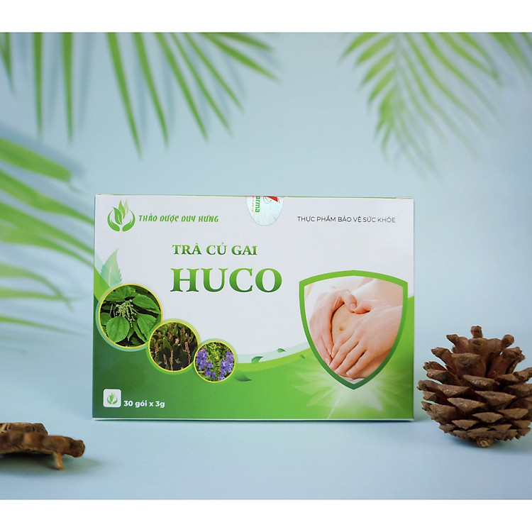 Trà Củ Gai HUCO An Thai Dưỡng Thai - Thảo Dược Duy Hưng (Hộp 3gr x 30 Gói)