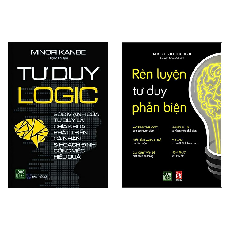 Combo 2 cuốn tư duy đáng đọc: Rèn Luyện Tư Duy Phản Biện + Tư Duy Logic (Cẩm nang lấp đầy lỗ hổng tư duy / Sách kỹ năng làm việc)