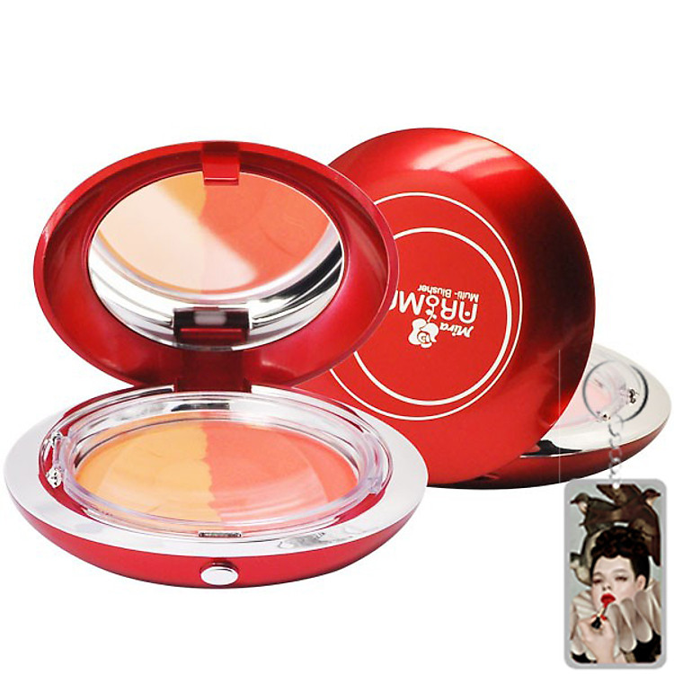 Phấn má hồng Mira Aroma Multi Blusher Hàn Quốc 13g No.44 tặng kèm móc khoá