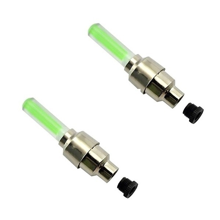 Bộ 2 đèn LED gắn van bánh xe đạp, xe máy, ô tô