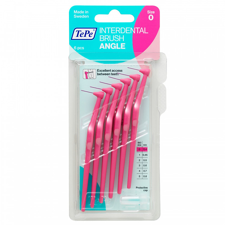 Bộ 6 Cây Bàn Chải Kẽ Răng Góc Tepe Angle Interdental Brushes