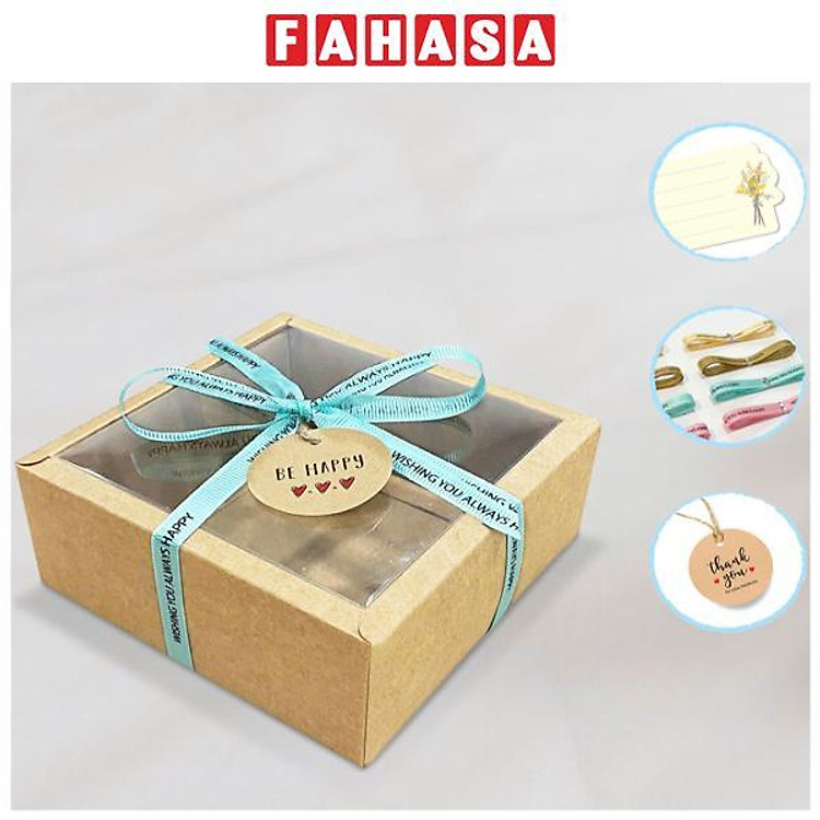 Hộp Quà Kraft Xếp Hình Vuông (12 x 6 cm)