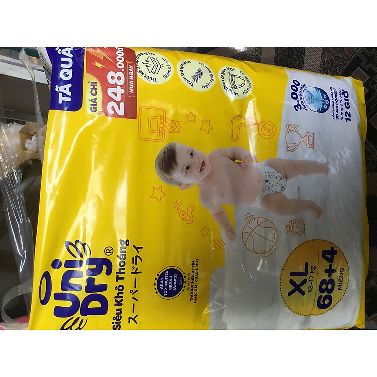 Mua Tã Quần UniDry XL68 +4 Siêu Khô Ưu đãi