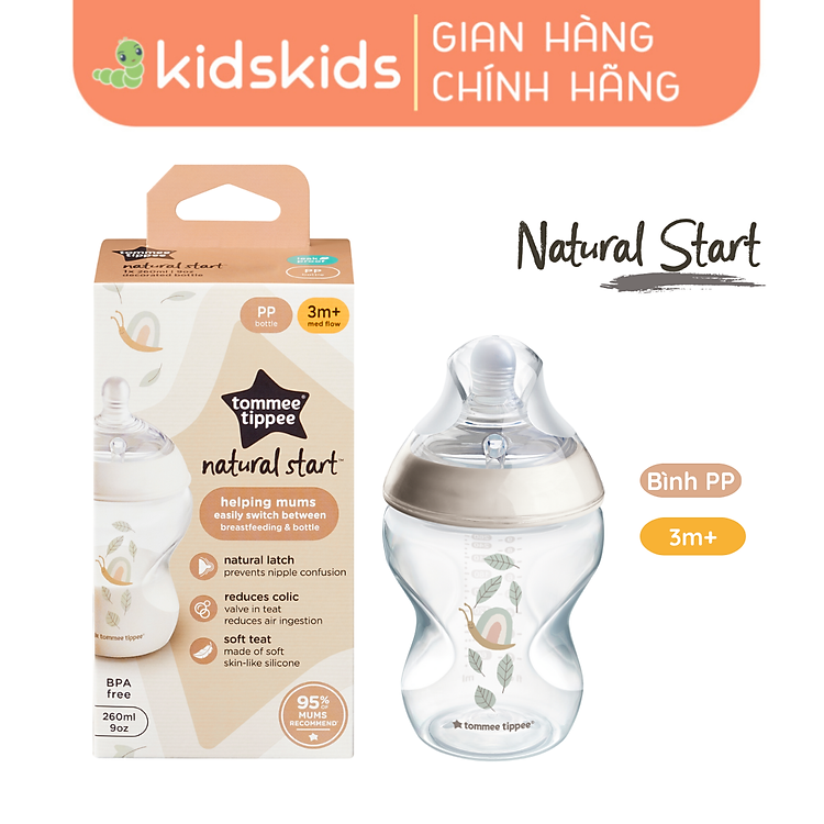 Bình Sữa PP Tommee Tippee 260ml Uy tín Tiết kiệm