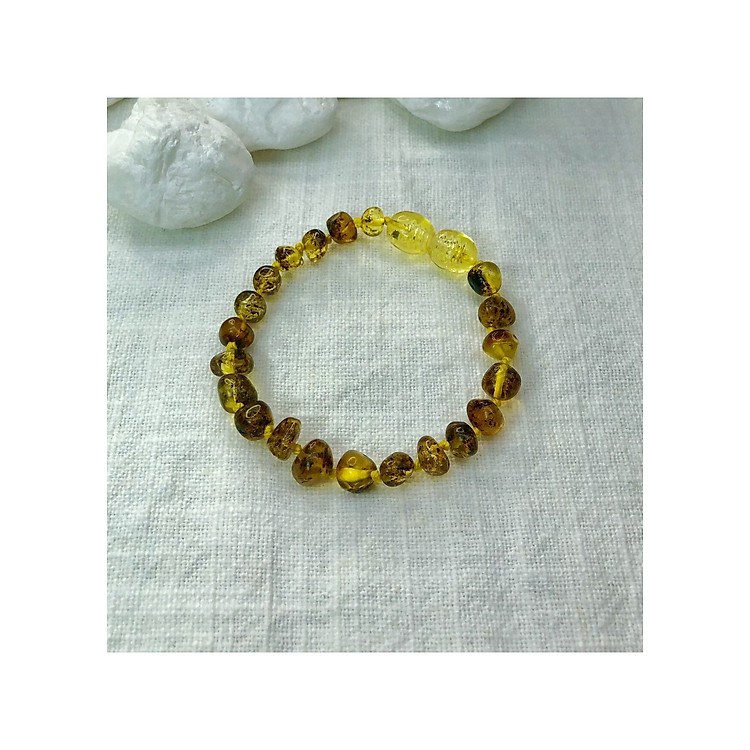 Vòng tay hổ phách Baltic cho trẻ em Size 3-15kg