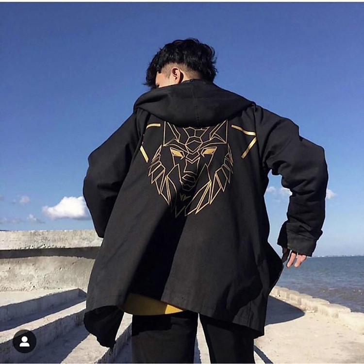 Áo khoác dù 2 lớp Sói ca hàng bao chất rất hot-A004